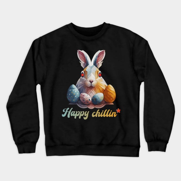 Chillin' Easter Nightmare Crewneck Sweatshirt by ArtMichalS